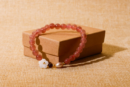 Strawberry Plum Blossom (Maewha) Bracelet