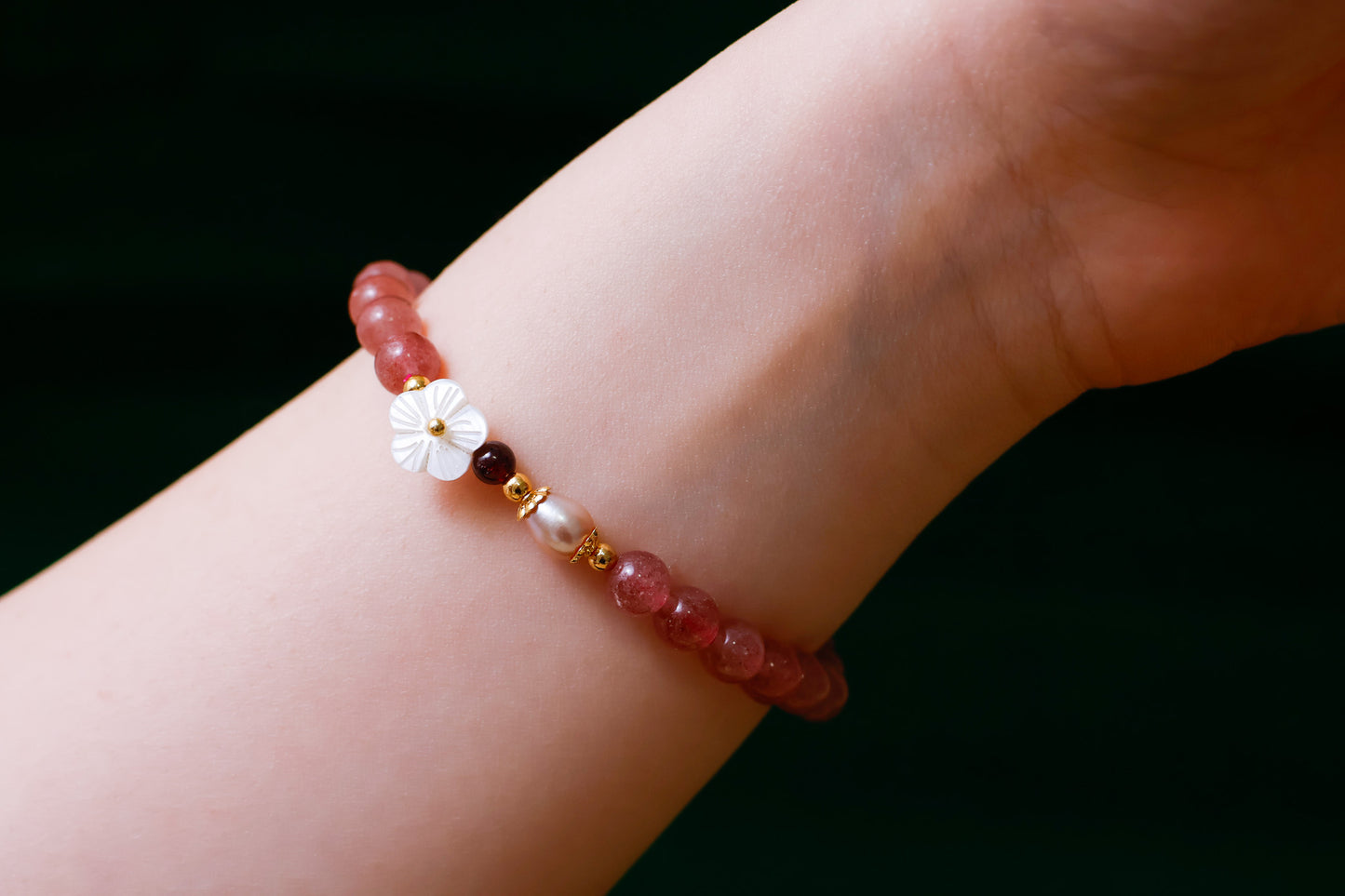 Strawberry Plum Blossom (Maewha) Bracelet