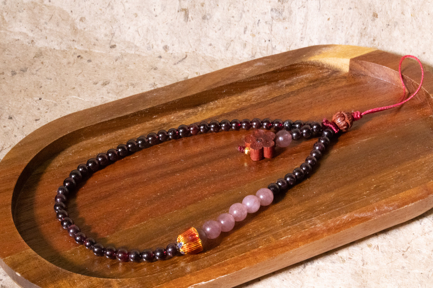 Crimson Maehwa Phone Charm (다홍 매화 참)