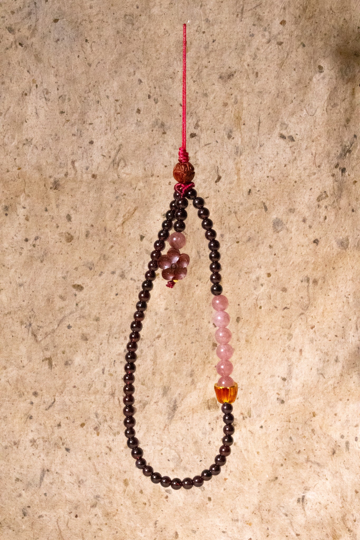 Crimson Maehwa Phone Charm (다홍 매화 참)