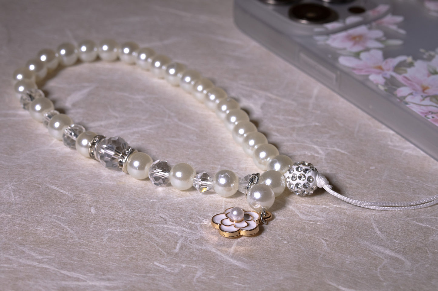 Lunar Bloom Phone Charm (달의 꽃 참)