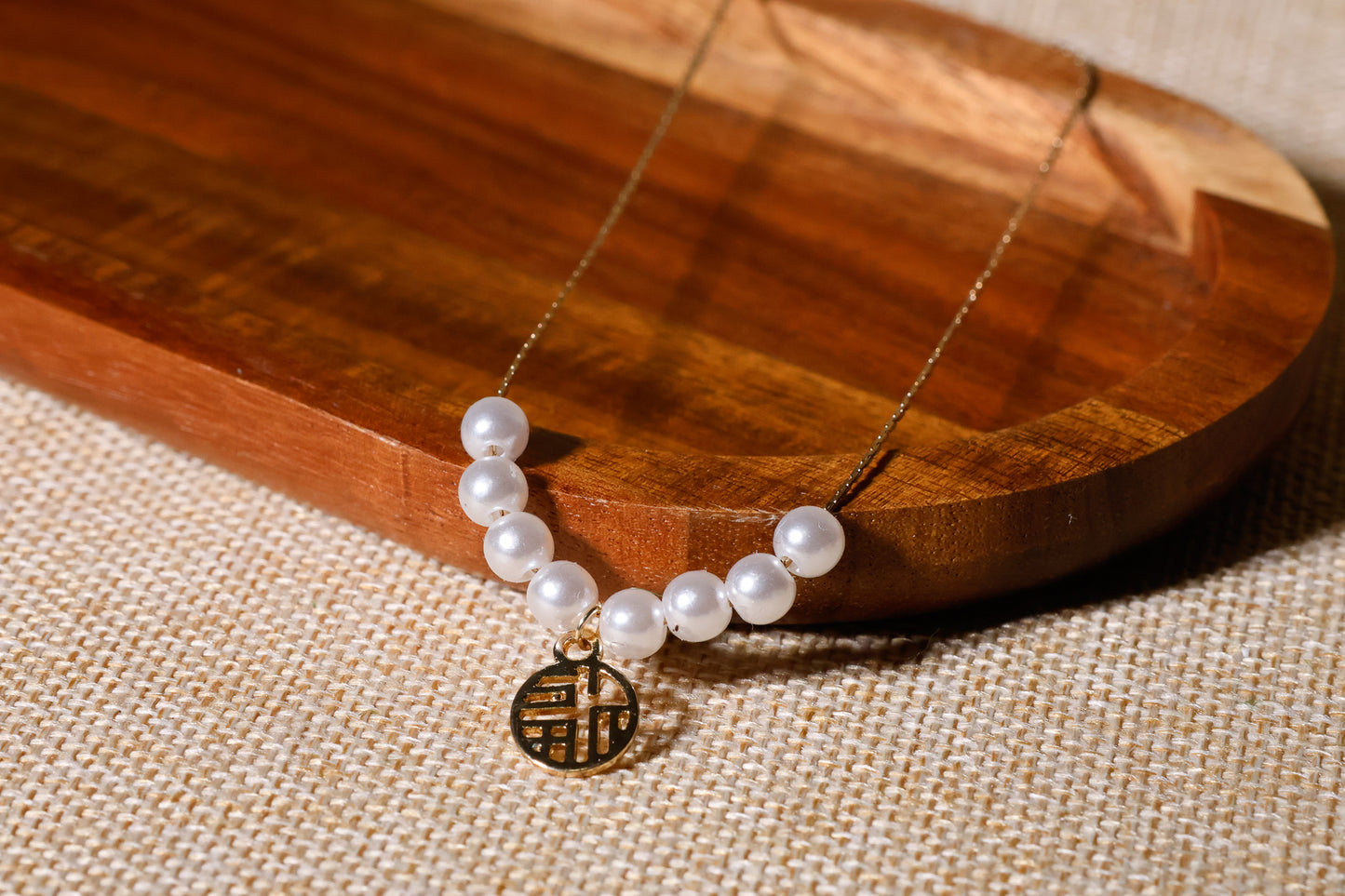 Fortune Pearl Necklace (복진 진주 목걸이)