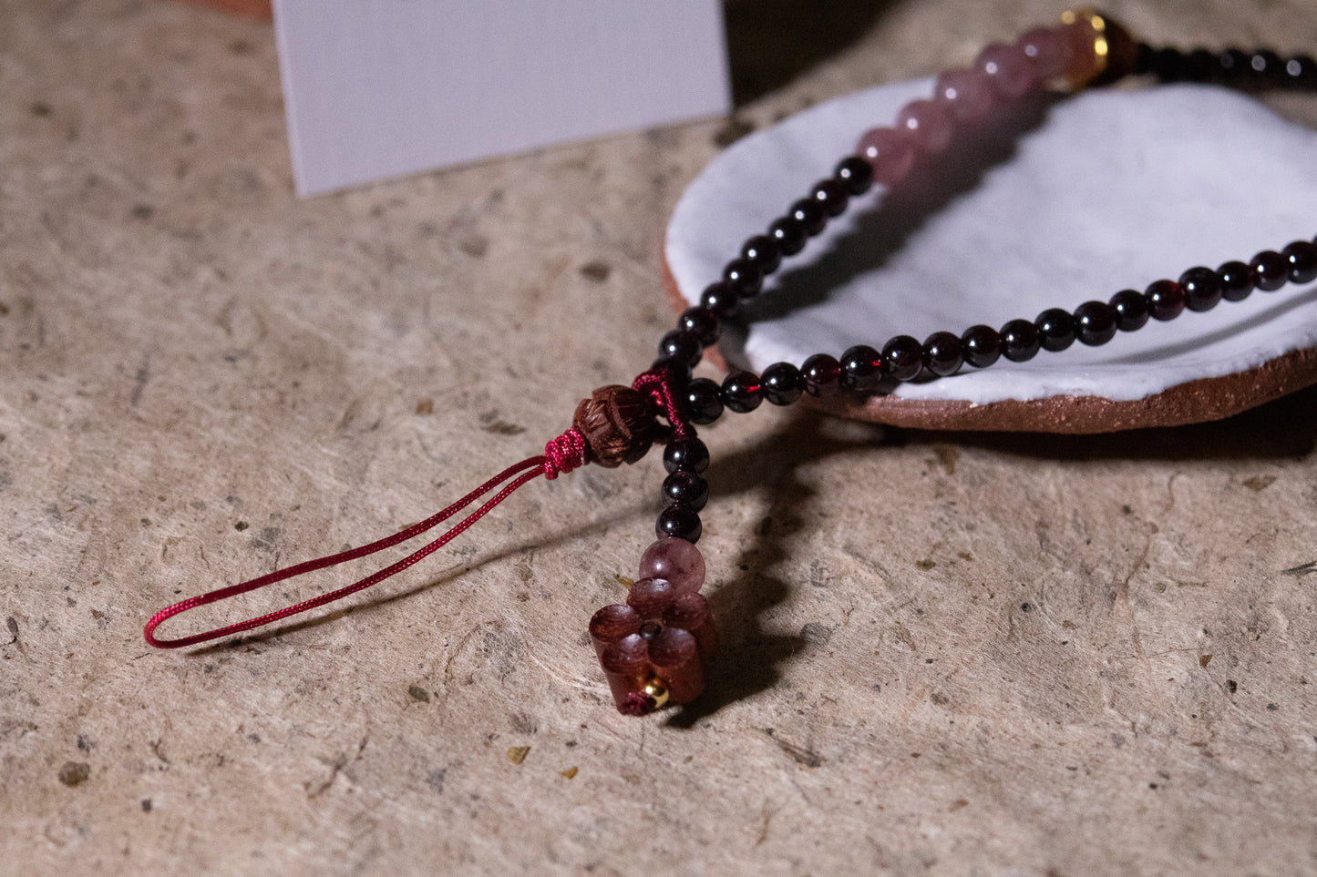 Crimson Maehwa Phone Charm (다홍 매화 참)